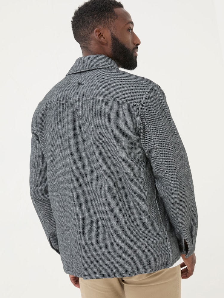 FatFace Dark Grey Long Sleeve Blyth Plain Shirt - Image 1 of 5