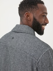 FatFace Dark Grey Long Sleeve Blyth Plain Shirt - Image 5 of 5