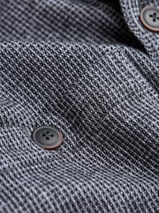 FatFace Dark Grey Long Sleeve Blyth Plain Shirt - Image 8 of 8