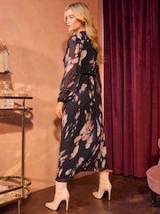 Love & Roses - Midi-jurk met studs en print - Image 2 of 4