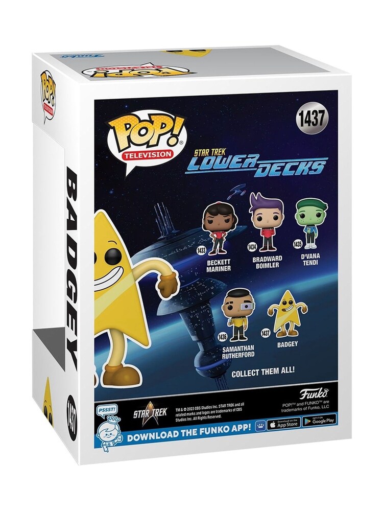 Funko Pop Star Trek Lower Decks Badgey Vinyl Figure - Image 3 of 3