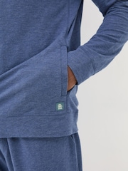 FatFace Blue Lounge Hoodie - Image 4 of 5