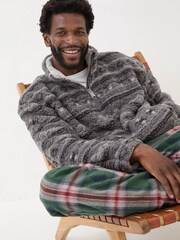 FatFace Charcoal Grey Patterned Sofa Sweatshirt - Image 4 of 8