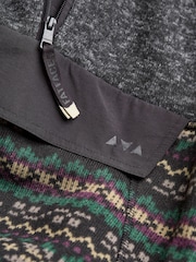 FatFace Charcoal Grey Patterned Sofa Sweatshirt - Image 8 of 8