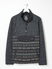 FatFace Haxby Navy Dark Skies Printed Half Neck Sweatshirt - Image 7 of 7