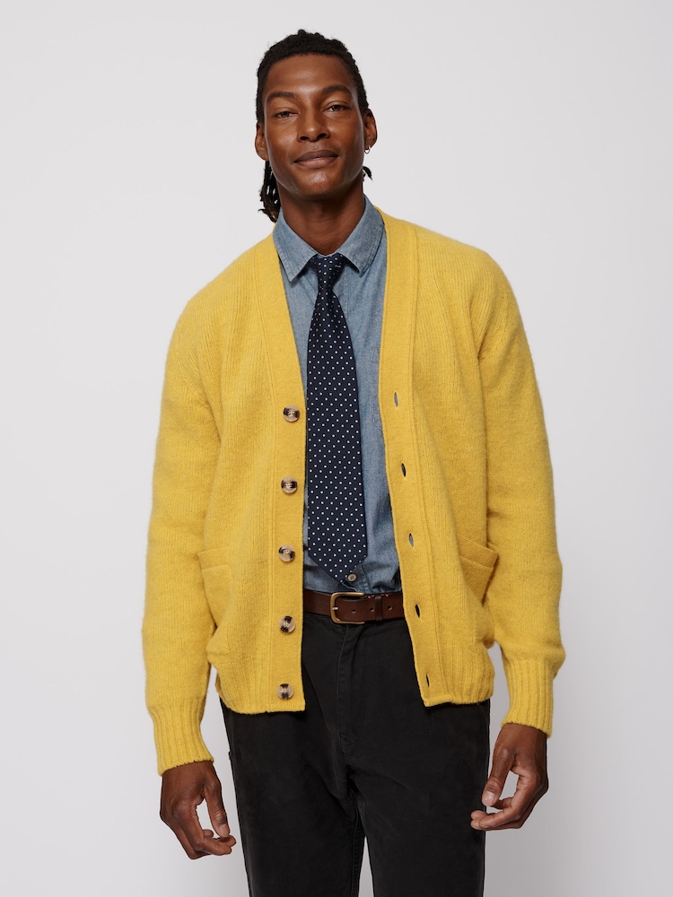 Aubin Yellow Pettigrew Cardigan - Image 1 of 4