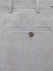 Светло-серый - Skopes Tailored Fit Jude Tweed Suit: Trousers - Image 4 of 4