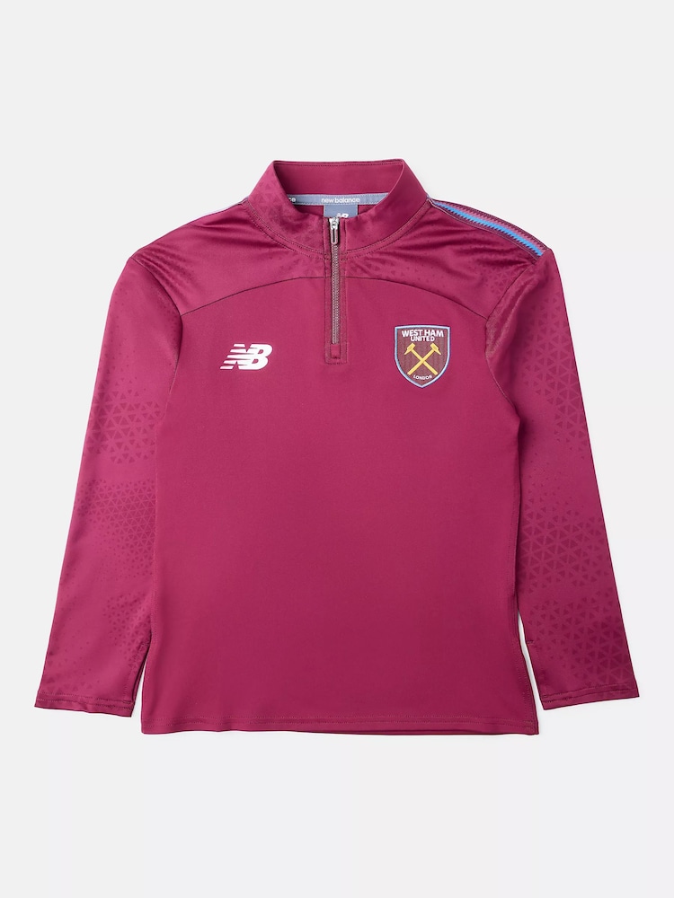 New Balance Burgundy Red West Ham United 26/27 Youth Midlayer Youth Top - Image 1 of 6