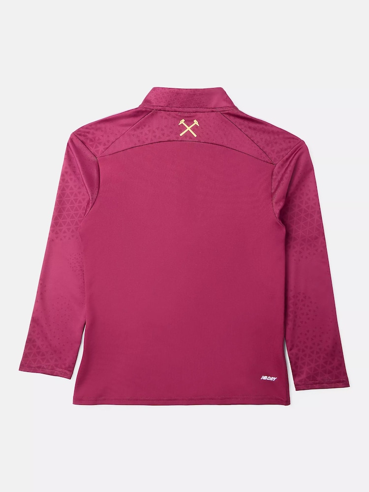 New Balance Burgundy Red West Ham United 26/27 Youth Midlayer Youth Top - Image 2 of 6