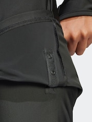 adidas Black/White 3 Stripe Swim Leggings - Image 5 of 6
