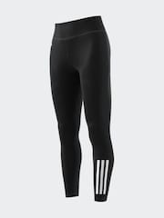 adidas Black/White 3 Stripe Swim Leggings - Image 6 of 6