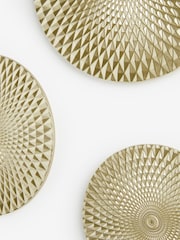 Set of 3 Geometric Round Plaques Wall Art - Image 5 de 6