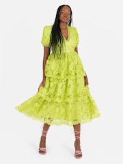 Lovedrobe Tiered Lace Midi Dress - Image 1 of 5