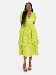 Lovedrobe Tiered Lace Midi Dress - Image 3 of 5