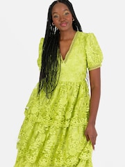 Lovedrobe Tiered Lace Midi Dress - Image 4 of 5