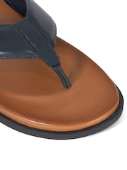 Azul - Dune London Inspires Toe Post Leather Sandals - Imagen 7 de 7