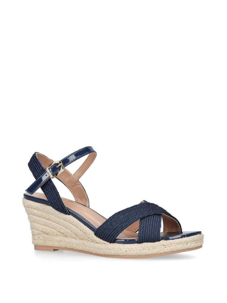 Carvela Navy Sandals - Image 3 of 5