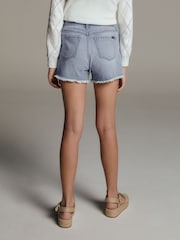 Abercrombie & Fitch Blue Light Wash Denim Shorts - Image 4 of 9