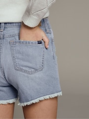 Abercrombie & Fitch Blue Light Wash Denim Shorts - Image 5 of 9