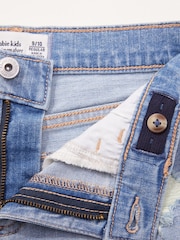 Abercrombie & Fitch Blue Light Wash Denim Shorts - Image 8 of 9