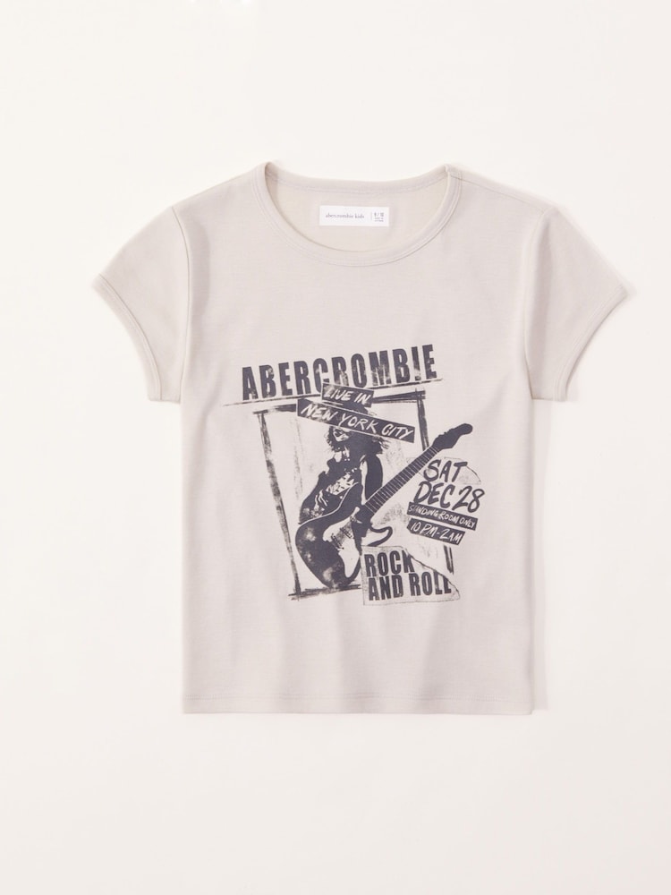 Abercrombie & Fitch Natural Western Logo Short Sleeve T-Shirt - Image 1 of 1