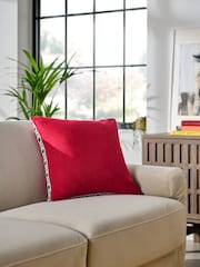 Red 50 x 50cm Boxy Edge Cushion - Image 1 of 5