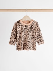 Hellbraun Leopard-Print - Baby Top and Wide Leg Trousers 2 Piece Set (0mths-2yrs) - Bild 7 von 14