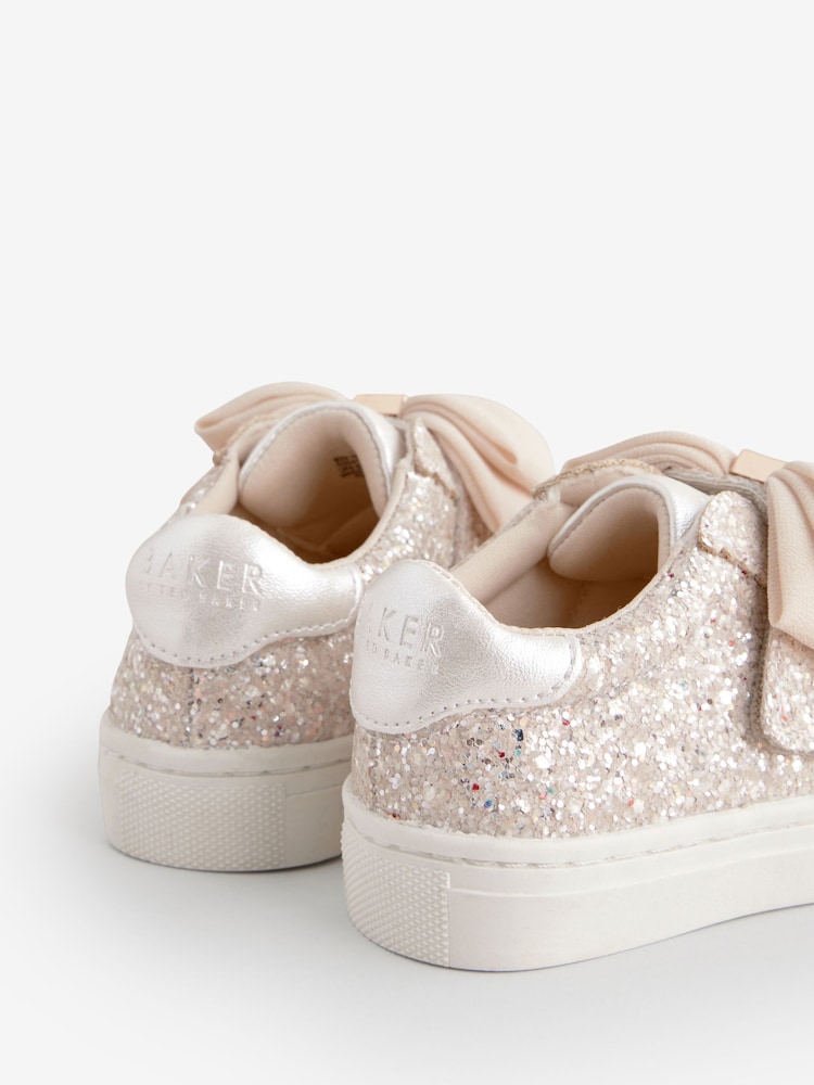Baker by Ted Baker Girls Organza Bow Trainers - Image 4 of 5