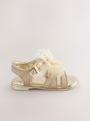 Gold - Baker by Ted Baker Mädchen Sandalen mit Schleife für besondere Anlässe - Image 2 of 6