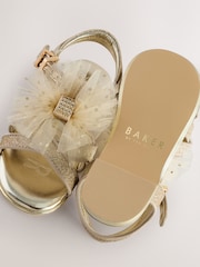 Gold - Baker by Ted Baker Mädchen Sandalen mit Schleife für besondere Anlässe - Image 4 of 6