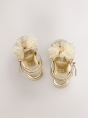 Gold - Baker by Ted Baker Mädchen Sandalen mit Schleife für besondere Anlässe - Image 6 of 6