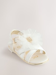 Цвета слоновой кости - Baker by Ted Baker Girls Occasion Bow Sandals - Image 3 of 6