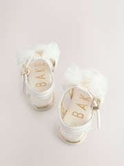 Цвета слоновой кости - Baker by Ted Baker Girls Occasion Bow Sandals - Image 6 of 6