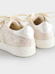 Цвета слоновой кости - Baker by Ted Baker Girls Low Top Trainers with Gum Sole - Image 5 of 6