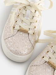 Цвета слоновой кости - Baker by Ted Baker Girls Low Top Trainers with Gum Sole - Image 6 of 6