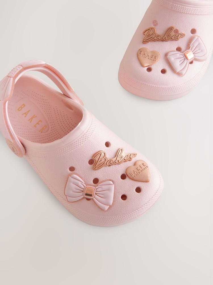 Baker by Ted Baker Girls Clogs with Ankle Strap and Bow - Image 4 of 6