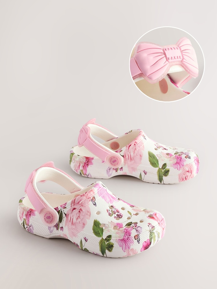 Baker by Ted Baker Girls Clogs with Ankle Strap and Bow - Image 1 of 5