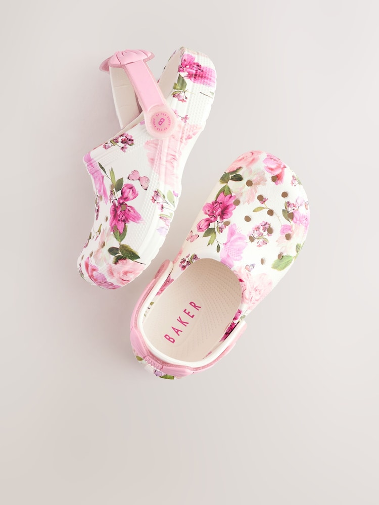 Baker by Ted Baker Girls Clogs with Ankle Strap and Bow - Image 8 of 8
