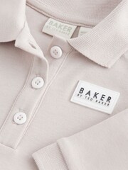 Baker by Ted Baker 100% Cotton Polo Romper - Image 4 of 6
