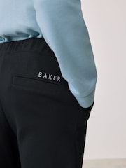 Синий - Baker by Ted Baker Textured 100% Cotton Polo Shirt and Trousers Set - Изображение 9 из 20