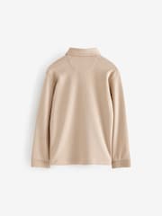 Песочный - Baker by Ted Baker Textured 100% Cotton Polo Shirt and Trousers Set - Изображение 14 из 21