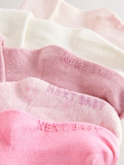 Pink Baby Roll Top Socks 5 Pack (0mths-2yrs) - Image 2 of 3