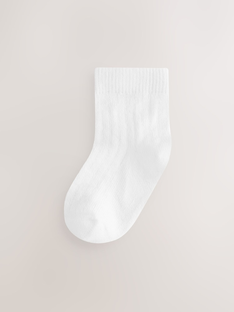 رمادي وأبيض - حزمة من 5 جوارب للبيبي (0 شهر - سنتين"2") - Image 6 of 8