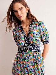 Boden Blue Petite Elsa Midi Tea Dress - Image 1 of 5