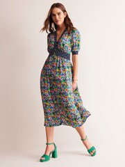 Boden Blue Petite Elsa Midi Tea Dress - Image 4 of 5