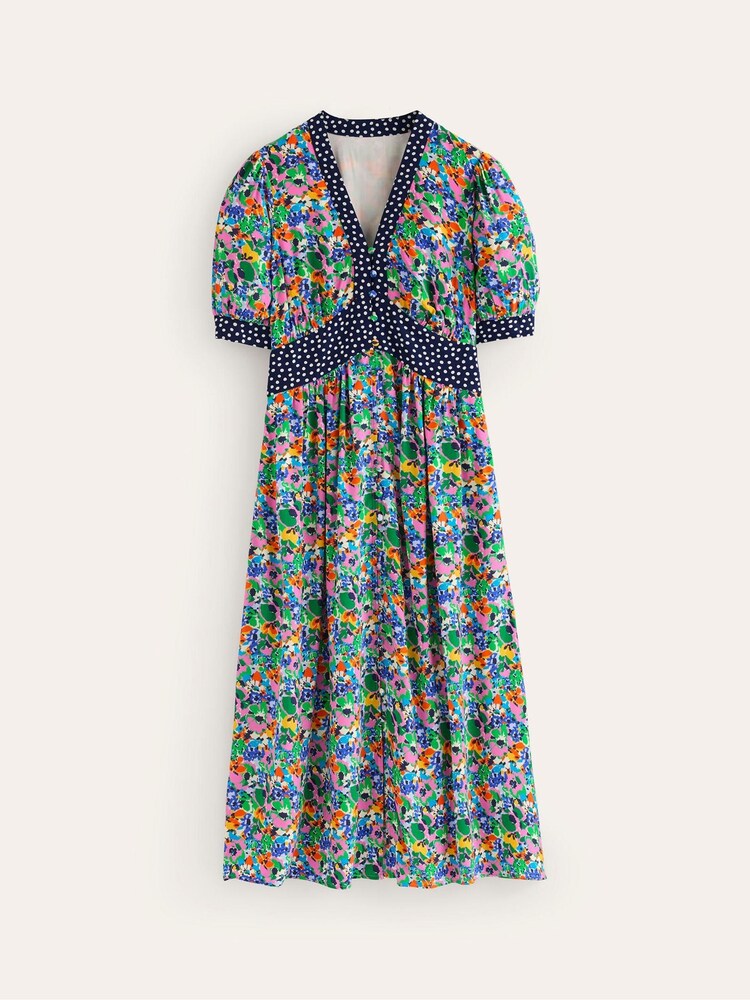 Boden Blue Petite Elsa Midi Tea Dress - Image 5 of 5