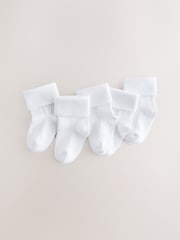 White Baby Roll Top Socks (0mths-2yrs) - Image 1 of 1