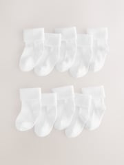 White Baby Roll Top Socks10 Pack (0mths-2yrs) - Image 1 of 4