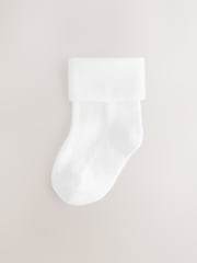 White Baby Roll Top Socks10 Pack (0mths-2yrs) - Image 4 of 4