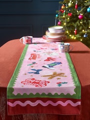 Eleanor Bowmer Fabulously Festive Icon 100% Cotton Christmas Table Runner - Image 3 of 4